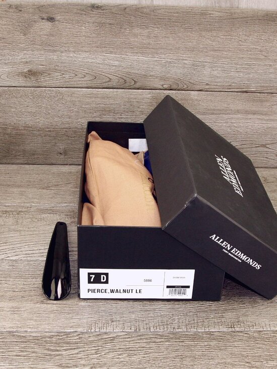 * NIB * $450 Allen Edmonds PIERCE Monkstrap 7 D Walnut * add $15 new Trees main image 12